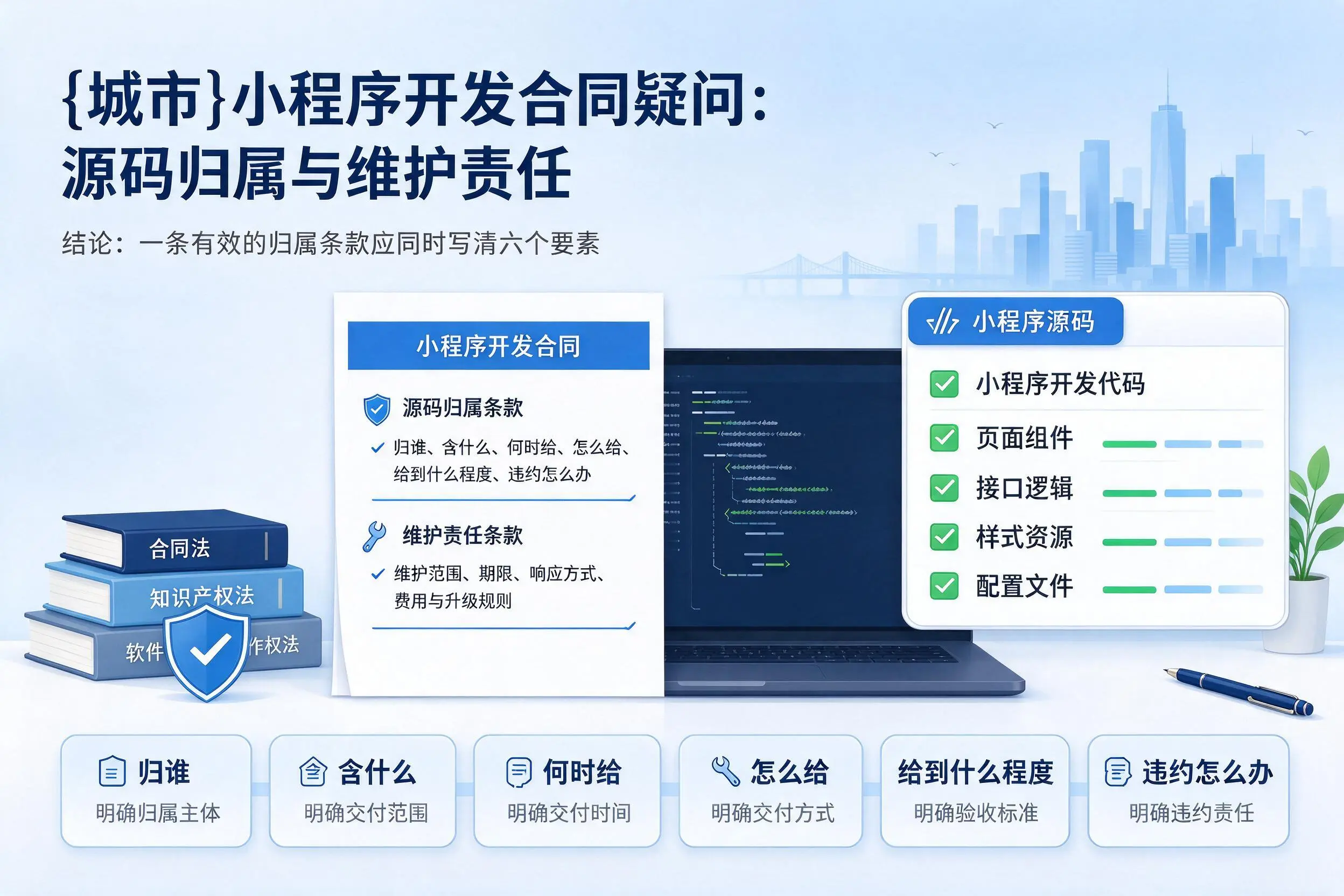 北京小程序开发合同疑问：源码归属与维护责任